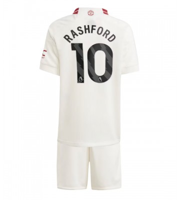Manchester United Marcus Rashford #10 Alternativní dres komplet pro Děti 2023-24 Krátkým Rukávem (+ Krátké kalhoty)